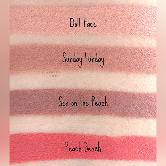 Too Faced Peach Kiss Moisture Matte Longwear Lipstick - Shade: Sex on the Peach - Picture 7 of 9